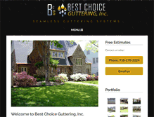 Tablet Screenshot of bestchoiceguttering.com